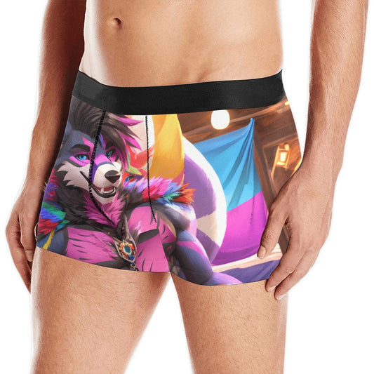 Frontcover : Unisex Underwear Boxer Shorts All Over Print Boxer Briefs Furry Gay Masculine Pride Purple Canine Wolf Pride sexy Unisex Unterwäsche Boxer short All Over Print Boxer Briefs Pride Furry Gay Maskulin Pride Lila Canine Wolf Pride Sexy Furry Pride Anthro Hot-Furry and sexy LGBTQ Furry Fantasy