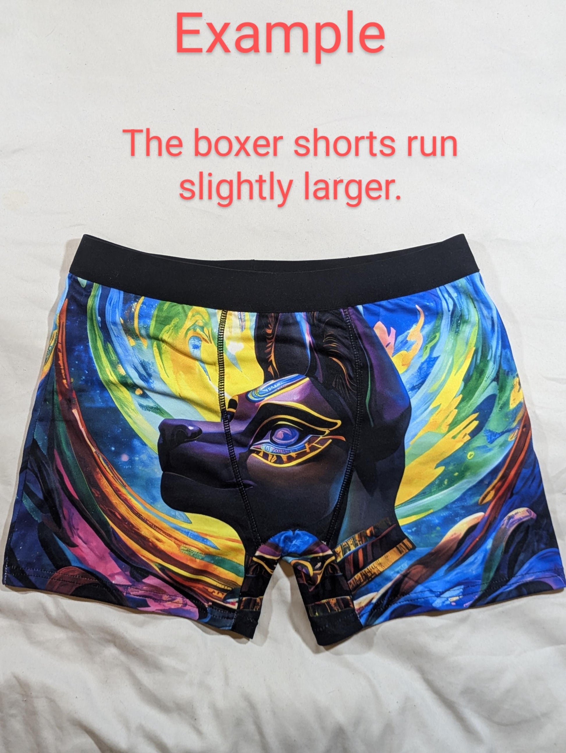 Example Psycedelic Jackal Anubis Boxershorts Men Unisex Women