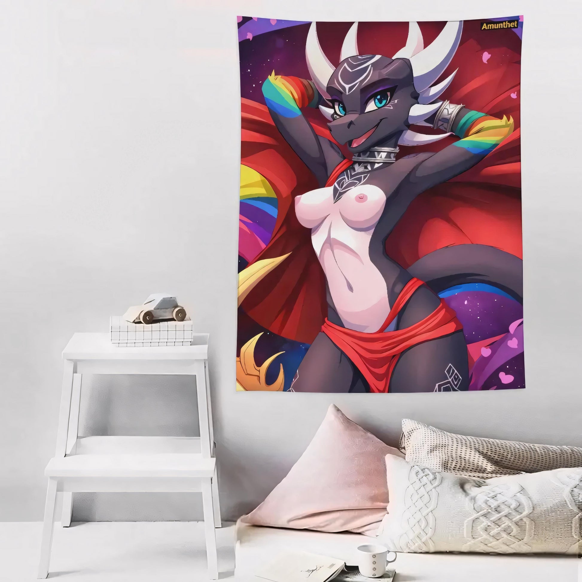 UHD Wall Cloth Cynder Spyro Dragon Yiff Sexy  Hanging Tapestry Tapestry BedspreadCynder Spyro Drache Sexy yiff nackt hot Furry Regenbogen Cartoon Furry Rainbow Cartoon Wall