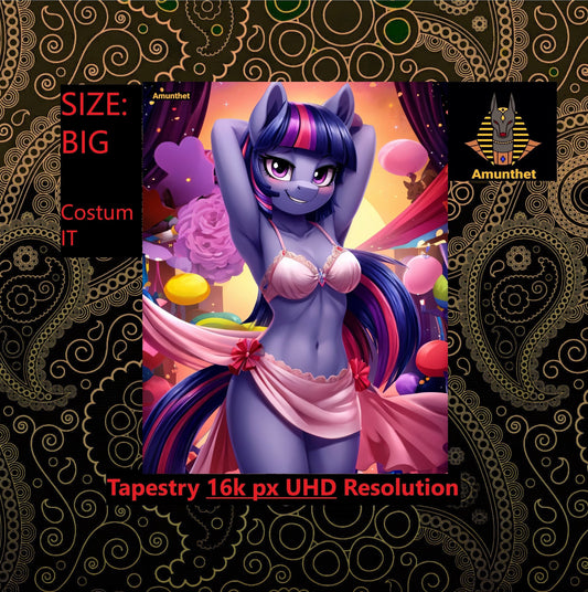 Frontcover : UHD Tapestry Wall Cloth Pony My Little Brony Furry MLP SFW Sweet Pink Purple Fursona Sexy Horse decor Wall Hanging Throw UHD Wandtuch Pony Little Brony Furry sexy SFW Süß Pink Lila Fursona sexy Tapestry Wandteppich LGBTQ sexy Furry-Art Anthro Hot-Furry and sexy LGBTQ Pride Furry Fantasy