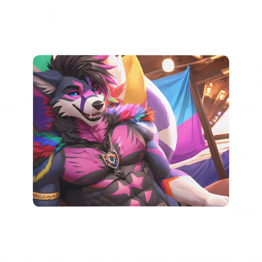 Frontcover : Mouse pad, mouse, PC, computer, electronics, furry, pride customizable, gay, muscles, wolf Mauspad Gaming Zocken Personalisierbar Pc Furry sexy Hot Furry Maskulin Pride Lila Wolf Furry Pride Anthro Hot-Furry and sexy LGBTQ Furry Fantasy