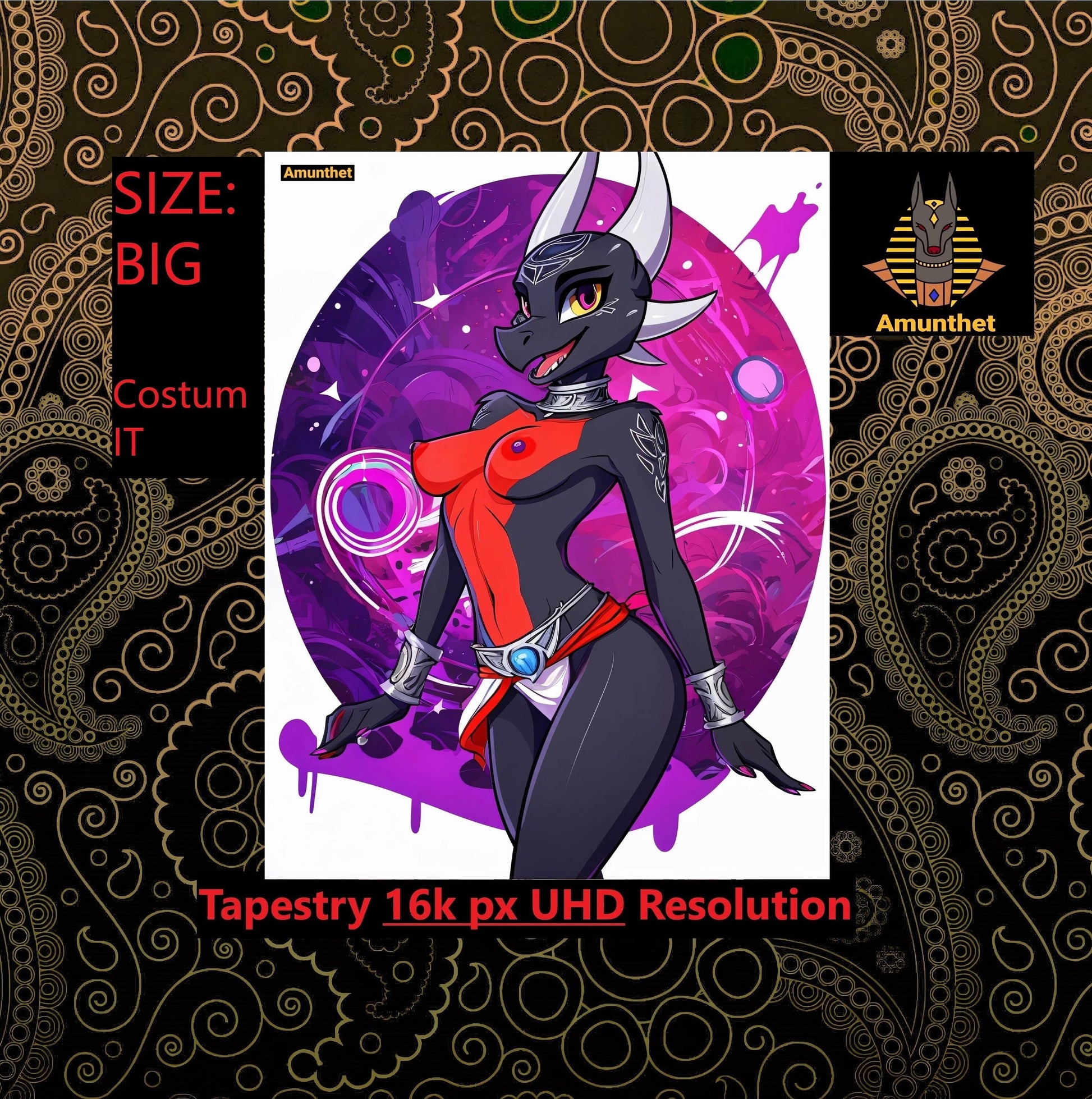 Furry-Art Anthro Hot-Furry and sexy LGBTQ Pride Furry Fantasy Adult-Art Cover Picture : UHD Wall Tapestry Cynder Spyro Cartoon Furry Yiff Female Wall Hanging Tapestry Blanket Throw sexy UHD Wandtuch Fantasy Drache Furry Sexy Weiblicher Anthro-Drache Hot Furry Girl Wandbehang Tapestry Wandteppich Überwurf Bettdecke