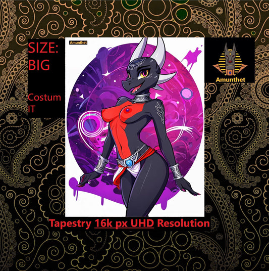 Furry-Art Anthro Hot-Furry and sexy LGBTQ Pride Furry Fantasy Adult-Art Cover Picture : UHD Wall Tapestry Cynder Spyro Cartoon Furry Yiff Female Wall Hanging Tapestry Blanket Throw sexy UHD Wandtuch Fantasy Drache Furry Sexy Weiblicher Anthro-Drache Hot Furry Girl Wandbehang Tapestry Wandteppich Überwurf Bettdecke