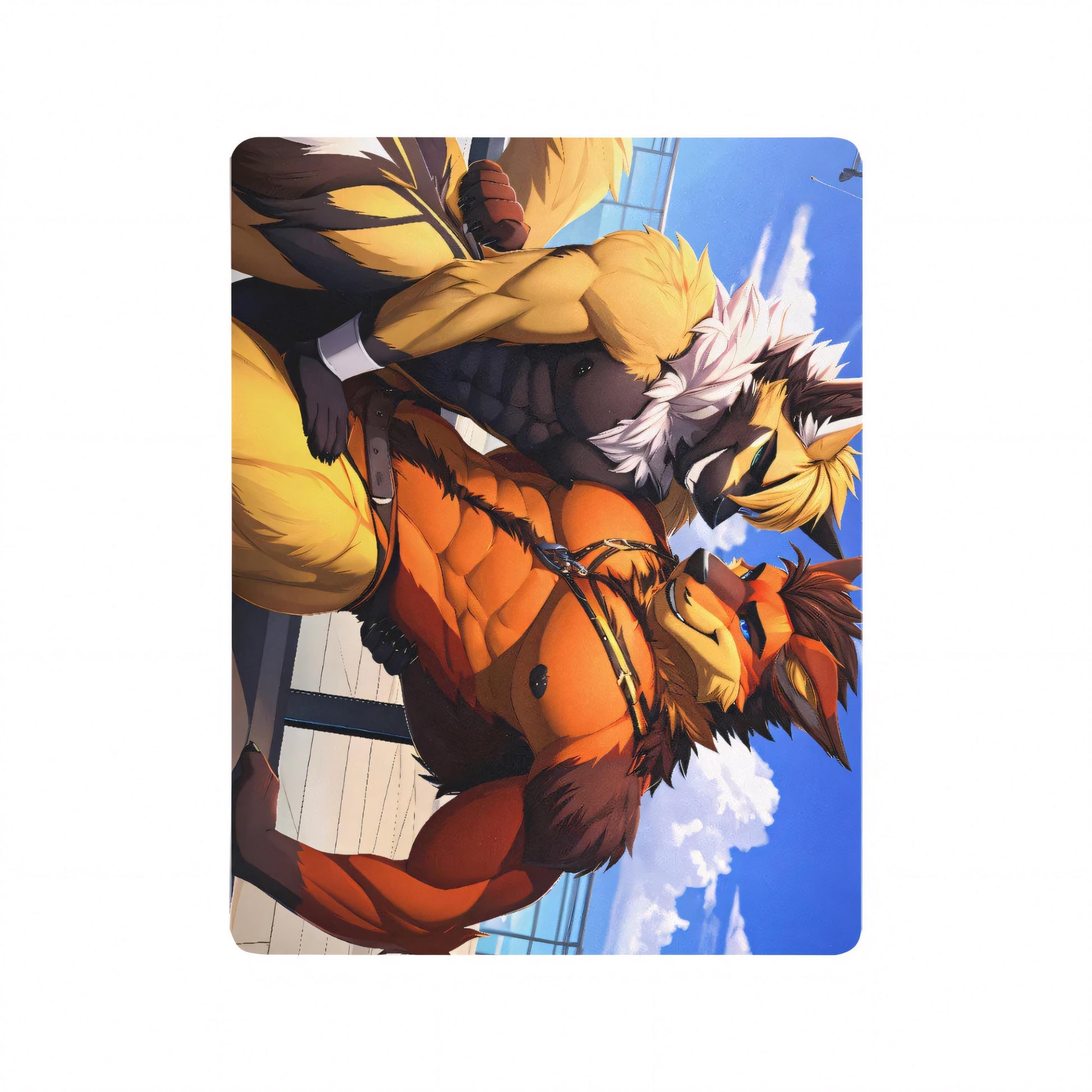 Customizable Gaming Mousepad PC Furry Male Wolf Canine Fantasy Gay Masculine Pride Mauspad Gaming personalisierbar Pc Furry Männlich Wolf Canine Fantasy Gay Maskulin Sexy Hot Furry Pride Furry Pride Anthro Hot-Furry and sexy LGBTQ Furry Fantasy