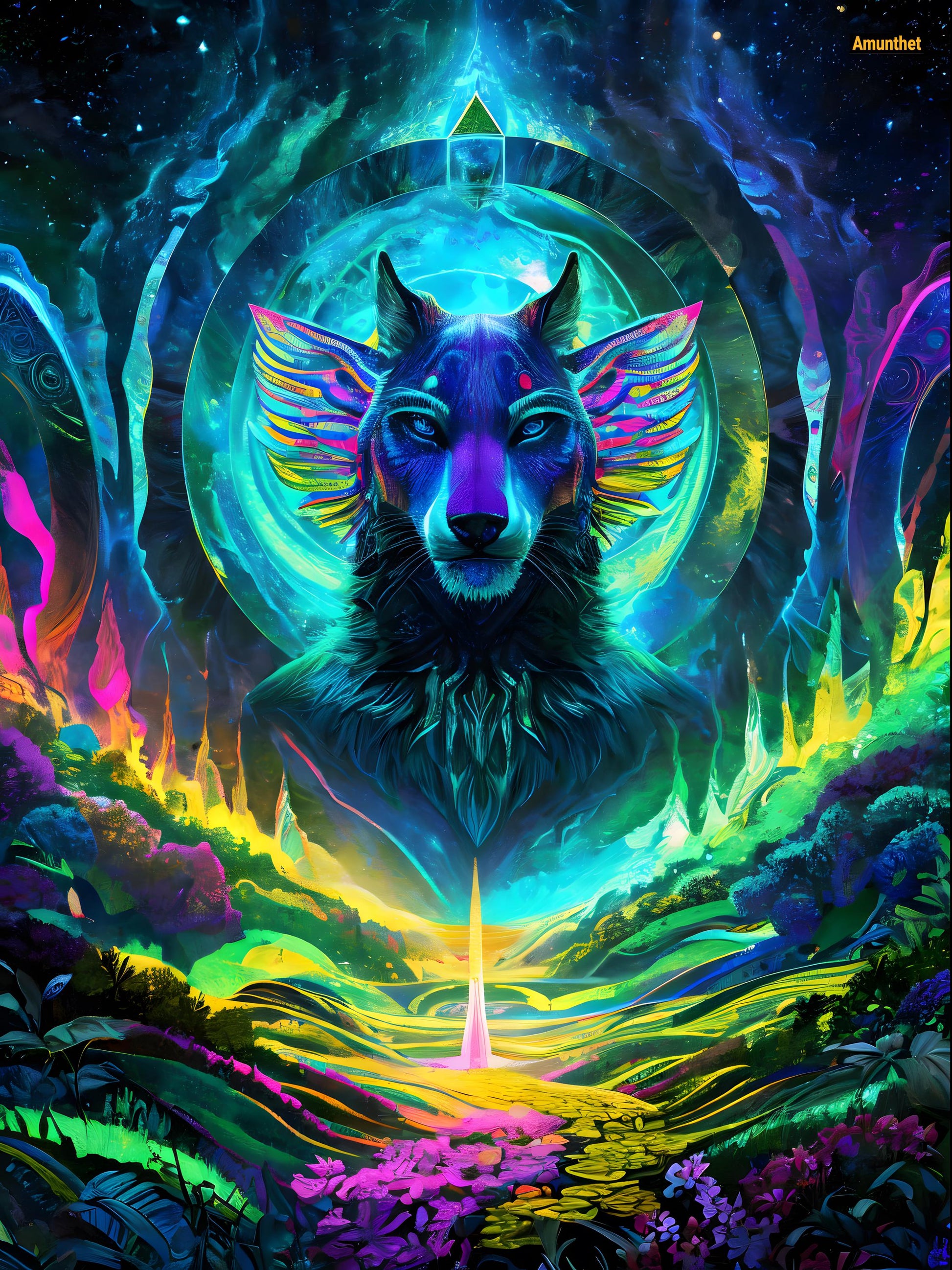 Original : Mouse pad, mouse, PC, computer, electronics, custom, furry, wolf, psychedelic, polyester, green, canine, psyMauspad Gaming personalisierbar Pc Furry Psy Psycedelic Fursona Wolf Canine Mauspad, Maus, Pc, computer, elektronik, costum, Furry, Wolf, psycedelic, polyester, grün, canine, Psy