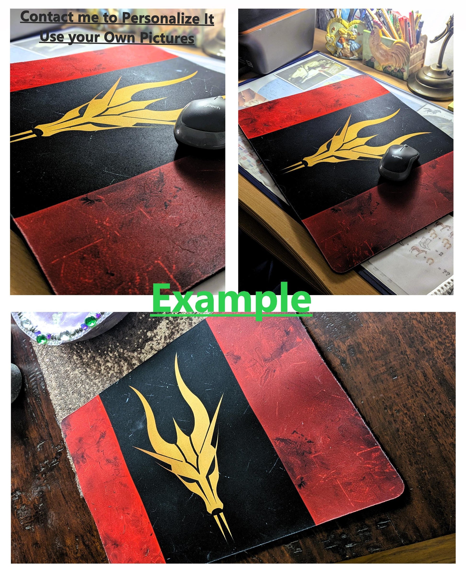 Furry Mauspad Furry Fandom Amunthet Anubis schakal Logo Gaming Gothic