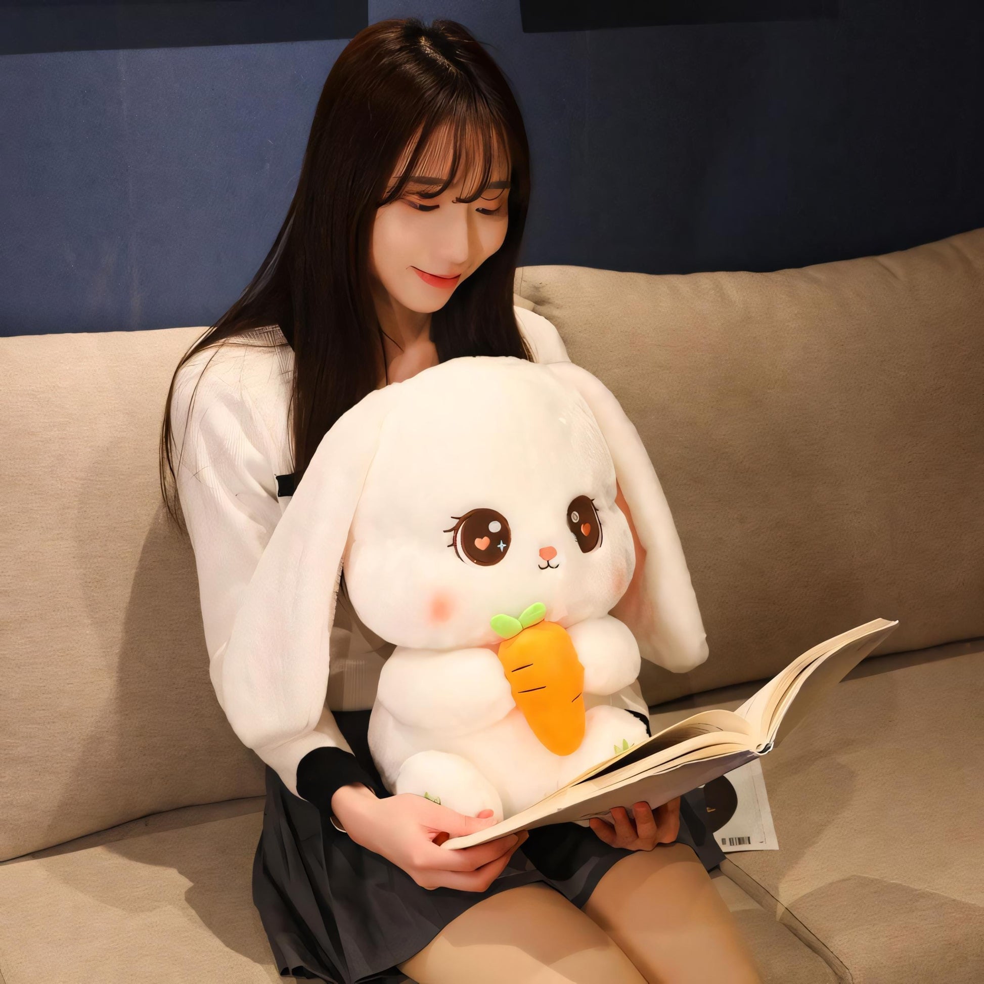 Kaninchen, Kaninchen mit Möhre Furry, Plush Toy, Stuffed Animal, Ultra-Soft Plush, Kawaii, Furry Gift, Furry Fandom, PP Cotton, Fluffy Plush, Crystal Plush, Anime Plush, Kawaii Plushie Bunny Kaninchen mit Möhre Kuscheltier - Flauschige Plüschfreunde – Dein kuscheliger Begleiter für Herz & Seele! Kuscheltier Plushie Bunny Furry, Plüschtier, Kuscheltier, weiches Stofftier, superweiches Plüschtier, Kawaii, Geschenk für Furry-Fans, Furry Fandom, Kristallplüsch, Anime Plüschtier, Kawaii Plüsch,