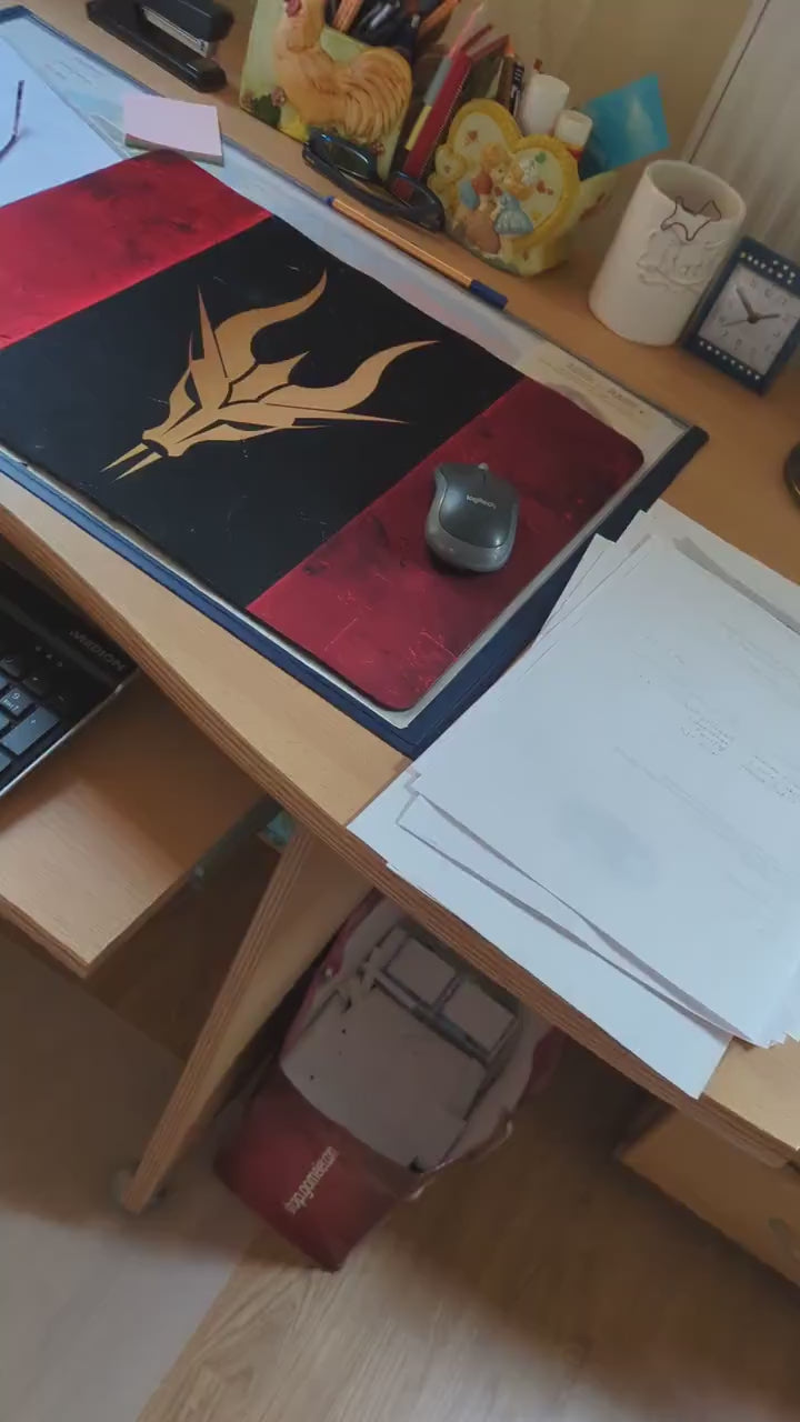 Customizable Gaming Mousepad PC Furry Anubis Jackal Canine Amunthet Logo Furry Fandom