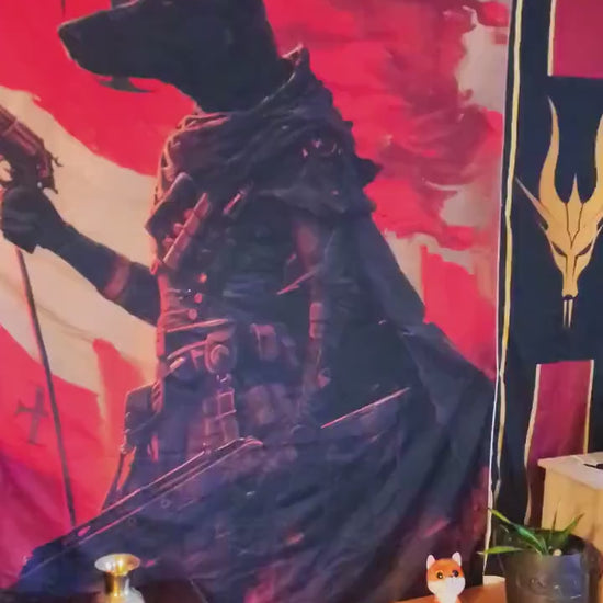UHD Wall Tapestry Fursona Furry Anubis Jackal Furry Wall Hanging Tapestry Blanket Throw